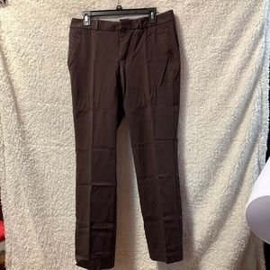 Dockers women’s straight leg trouser pant brown size 12
